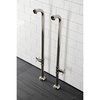 Aqua Vintage AE810S6DX Freestanding Tub Supply Line, Polished Nickel AE810S6DX